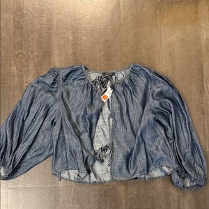 Banana Republic Blue Chambray Blouse